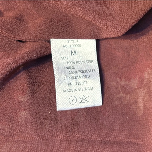 Astr Burgundy Floral Midi Dress - Picture 9 of 9